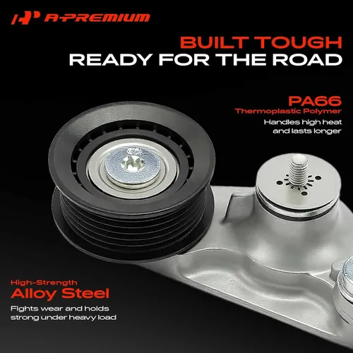 Vista 3 de A-Premium - Conjunto tensor de correa con polea compatible con Land Rover Para LR2 2013-2015, Discovery Sport 2015-2017, Range Rover Evoque