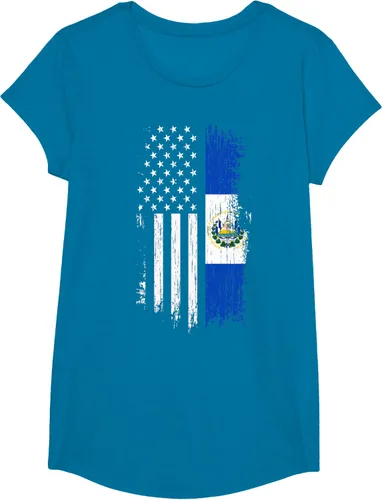 Vista 50 de Camiseta de la bandera de Estados Unidos salvadoreño - Camiseta de El Salvador USA