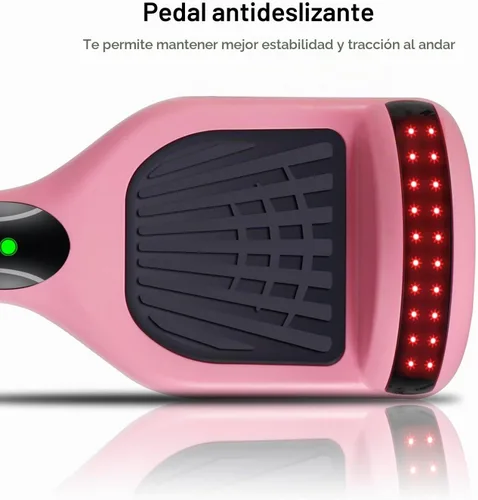 Vista 6 de Flying-ANT Hoverboard de 6.5 pulgadas, autoequilibrante, con Bluetooth y luces LED intermitentes, aeropatín para niños y adolescentes