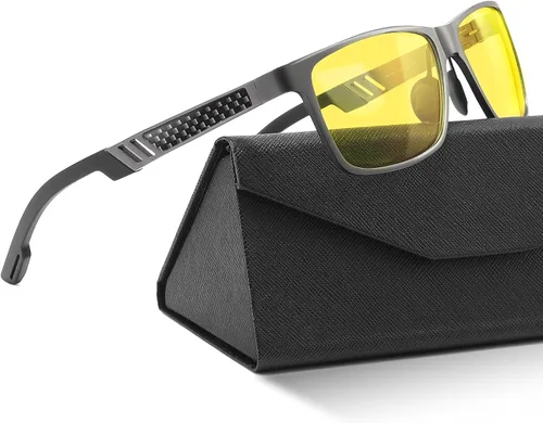 Vista 12 de IBOANN Blue Light Glasses for Men - Lightweight Al-Mg Metal, Gaming Computer Blocking Glasses, Eye Protection Anti Eyestrain