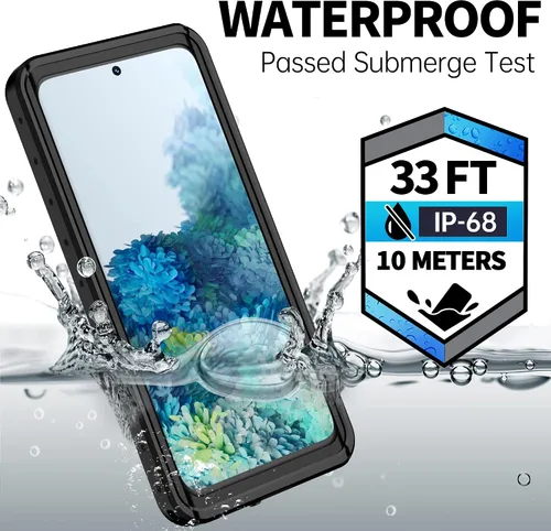 Vista 2 de BEASTEK Funda impermeable para Samsung Galaxy S20, serie NRE, a prueba de golpes, con protector de pantalla integrado, cubierta protectora de cuerpo