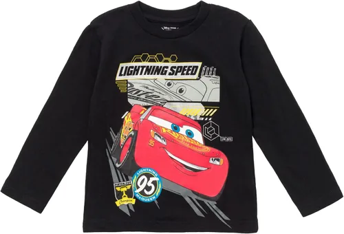 Vista 3 de Disney Toy Story Cars - Paquete de 2 camisetas de manga larga con diseño de Mickey Mouse, tamaño infantil a niño grande (12 meses - 18-20)