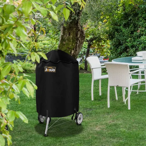 Vista 7 de Cubierta de parrilla para hervidor de carbón Weber, cubierta de barbacoa premium de 22 pulgadas, cubiertas de parrilla resistentes e impermeables