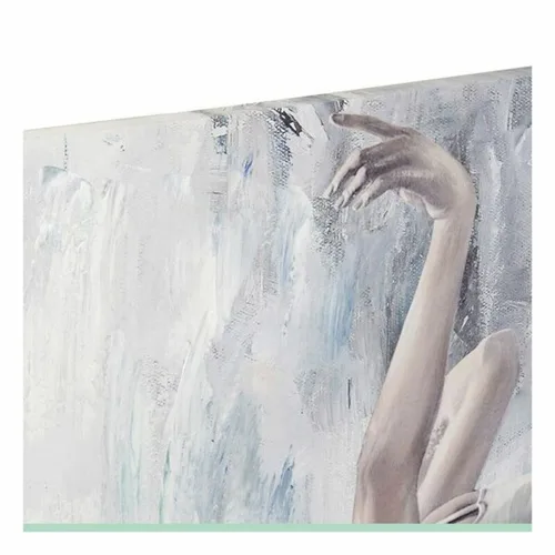 Vista 5 de Cuadro DKD Home Decor Lienzo Gris Azul Madera Blanco (100 x 3 x 100 cm) (2 Unidades)