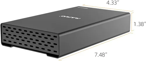 Vista 7 de MAIWO Caja de Carcasa Externa para Disco Duro SATA de 2.5 3.5 Pulgadas SSD HDD, USB C 3.1 GEN2 de 10Gbps Lector de Disco Duro con UASP, Capacidad