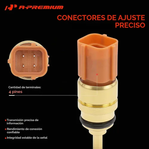 Vista 4 de Sensor de temperatura del refrigerante del motor A-Premium compatible con Hyundai, Kia