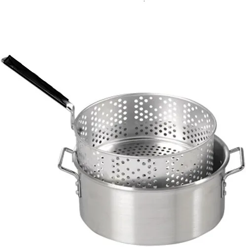 Vista 2 de Freidora al aire libre con canasta, 9.5L, acero inoxidable