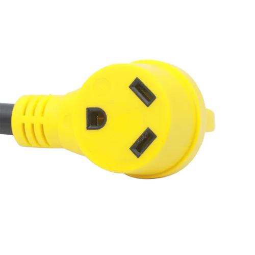 Vista 4 de 30M30F Cable adaptador eléctrico para cámper de 30 A, de macho de 4 clavijas a hembra de 30 A y 12 pulgadas