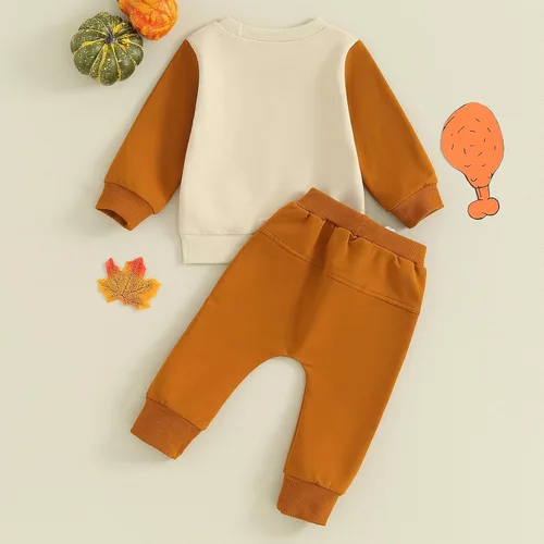 Vista 6 de FYBITBO Conjunto de sudadera de manga larga para bebé, niño, niña, Navidad, otoño, invierno