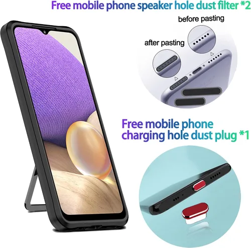 Vista 2 de Funda compatible con Samsung Galaxy S21 ultra resistente, grado militar, a prueba de golpes, doble protección (TPU+PC), funda magnética sólida