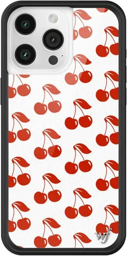 Vista 46 de Wildflower Cases - Funda Surf's Up, Compatible con Apple iPhone 15 Pro Max Moderno, Rojo, Morado, Floral, Verano, Playa - Parachoques Protector