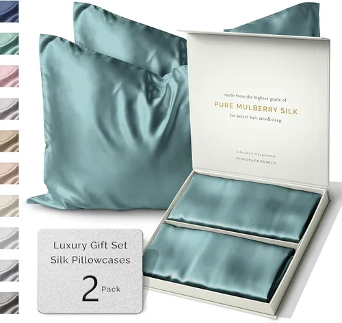 Vista 40 de FUNDA DE ALMOHADA DE SEDA DE MORERA 100% SUNDAYSILKS™, Fundas de almohada de seda para cabello y piel, Superior a la funda de almohada de satén