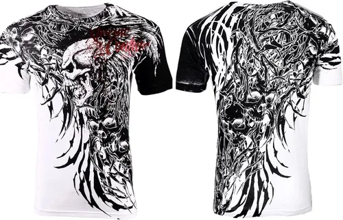 Vista 3 de Xtreme Couture Camiseta de manga corta para hombre Dead OR Alive, Negro