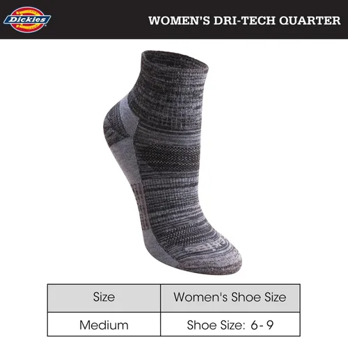 Vista 3 de Dickies Calcetines Dri-Tech que absorben la humedad para mujer (612 pares) (M-L)