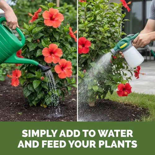 Vista 6 de Fertilizante de hibisco: alimento líquido para plantas para más flores, color vibrante y crecimiento tropical saludable, 8 onzas