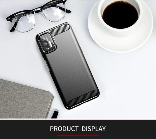 Vista 8 de Asuwish Funda compatible con Moto G9 Plus y protector de pantalla de vidrio templado, accesorios de celda, funda protectora de cuerpo completo