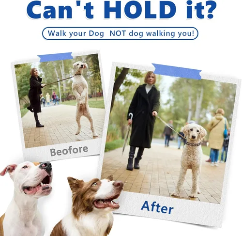 Vista 5 de Supet Collar de entrenamiento para perros sin tirones, collar de entrenamiento ajustable con hebilla para perros pequeños, medianos y grandes