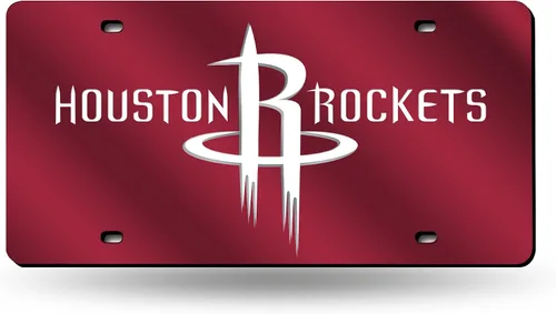 Vista 30 de Rico Industries Placa de matrícula metálica con incrustaciones láser de la NBA