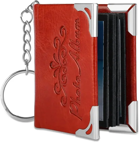 Vista 2 de Jewelstruck Llavero personalizado con 510 imágenes, llavero de fotos personalizado, mini álbum de fotos retro conmemorativo para pareja BFF