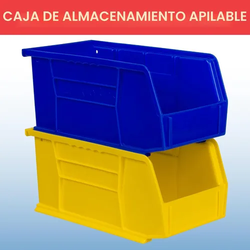 Vista 5 de Contenedores apilables 30230 de Akro-Mils, de plástico, 11 x 5 x 5 pulgadas, 12 unidades Negro