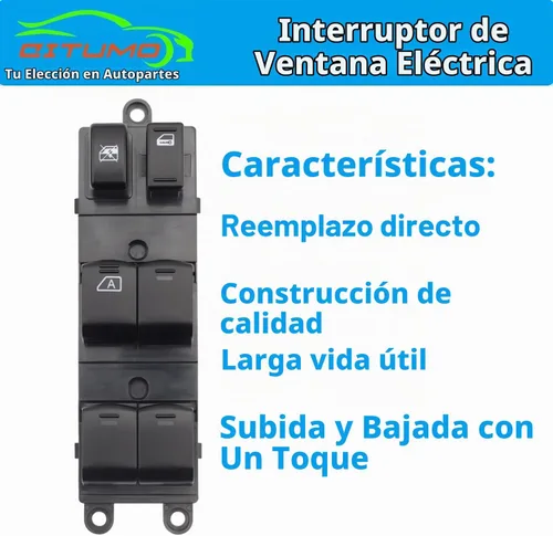 Vista 2 de Interruptor de elevalunas eléctrico maestro del lado del conductor mejorado