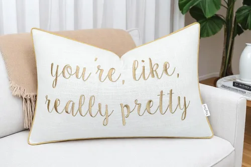 Vista 20 de Funda de Cojín Decorativo Romántico para Pareja, Sentimiento de Amor Bordado, Refranes Decorativos, Acento Lumbar - Decoración de Frases Acogedoras