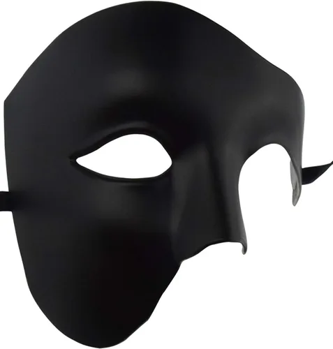 Vista 2 de KEFAN Máscara para hombre de mascarada, máscara de media cara del fantasma de la ópera