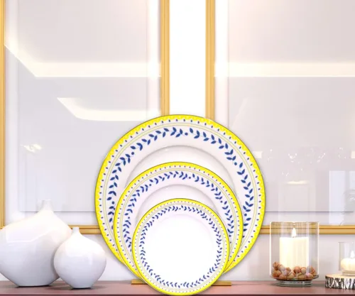 Vista 7 de Braque Juego de 6 platos de cerámica para postre, de 6 pulgadas, para postre, ensalada, aperitivo, plato pequeño para servir para microondas, horno
