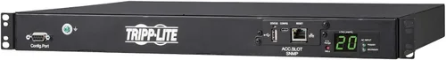 Vista 5 de Tripp Lite PDU medido, interruptor de transferencia automática (ATS), tarjeta de red WEBCARDLX, 20A, 200-240V, 3.8kW - 8 salidas C13 y 2 salidas