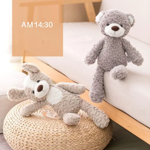 Vista 4 de GUDVES Juguete de peluche de animal del bosque, peluche suave de 15 pulgadas, conejo, oso, perro, unicornio, elefante, juguete de peluche