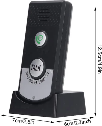 Vista 8 de Intercomunicador de voz de 2 vías, unidad de intercomunicador, Intercomunicador inalámbrico impermeable, Chip de ahorro de energía inteligente