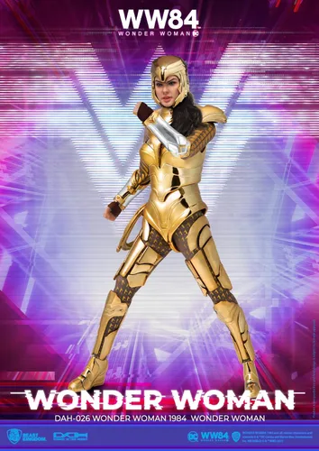 Vista 5 de Beast Kingdom Wonder Woman 1984: Golden Armor Wonder Woman DAH-026 Figura de acción dinámica de 8 ction Heroes, multicolor