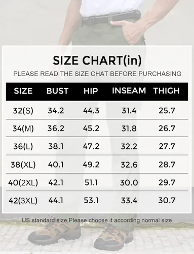 Vista 6 de Pantalones de senderismo para hombre, impermeables, de secado rápido, ligeros, rectos, de trabajo
