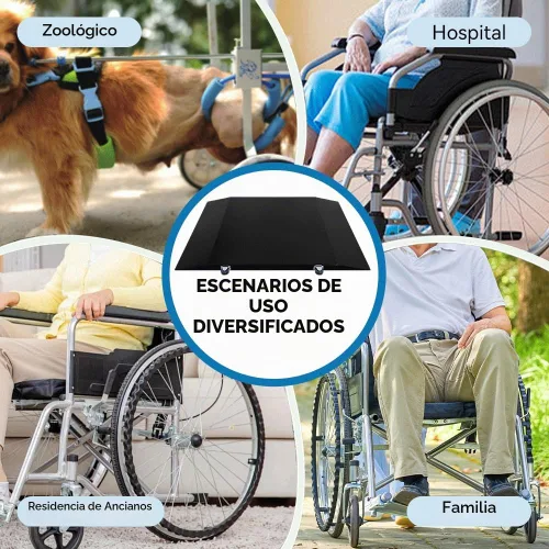 Vista 6 de Báscula para silla de ruedas 1000x0.1lb, Báscula médica digital con Rampa Doble Extendida portátil para uso doméstico