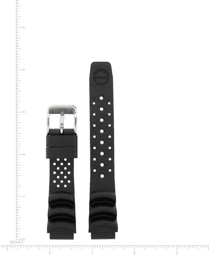 Vista 2 de St. Moritz Momentum - Correa de reloj de goma hiper natural de 0.55 pulgadas para St. Moritz Mini Dive Watch para mujer