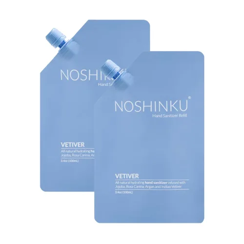 Vista 9 de Noshinku Recambio de desinfectante de manos en aerosol para bolsillo, desinfectante de manos hidratante natural con 70% de alcohol derivado de caña