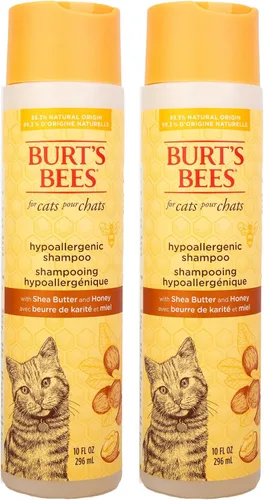 Vista 12 de Burt's Bees for Pets Champú hipoalergénico para gatos con manteca de karité y miel, fórmula suave para gatos de interior con piel seca o sensible