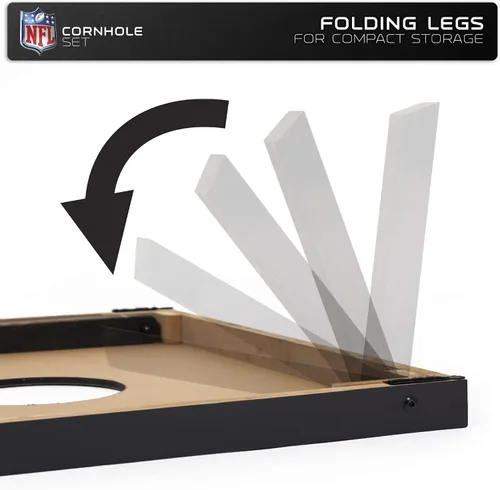 Vista 4 de Wild Sports Juego de Cornhole de madera MDF NFL de 2'x3