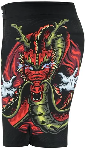 Vista 4 de MS9 Pantalones cortos de artes marciales mixtas para hombres, Grappling Kick Boxing BJJ Boxing
