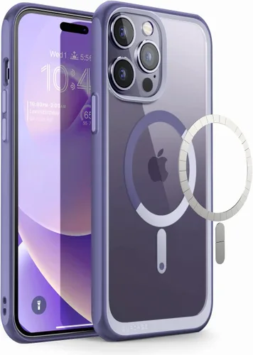 Vista 23 de SUPCASE Funda para iPhone 13 Pro (Unicorn Beetle Mag), [Compatible con MagSafe] [Protección de Grado Militar] Funda Protectora Delgada Transparente