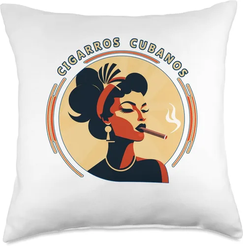 Vista 5 de Underground Cargo Cigarros Cubanos - Almohada de cigarros cubanos de 16 x 16 pulgadas, multicolor