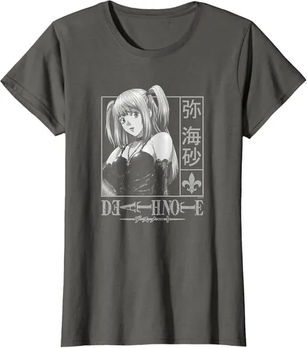 Vista 7 de Death Note Camiseta de anime Misa Kanji Frame Negro