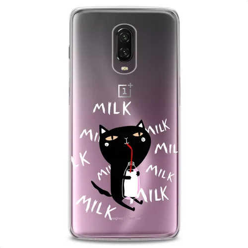 Vista 6 de Funda de TPU compatible con OnePlus 10T 9 Pro 8T 7T 6T N10 200 5G 5T 7 Pro Nord 2 Black Baby Cats Kawaii Flexible Silicona Animales Diseño Lindo