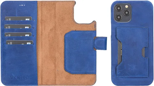 Vista 17 de Venito Florence - Funda de piel compatible con Samsung Galaxy S9, extra segura con bloqueo RFID, cartera desmontable para teléfono (gris decolorado)