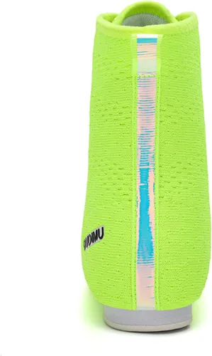 Vista 5 de JiuQing Zapatos de boxeo para niños y niñas, botas de entrenamiento de fitness, transpirables, antideslizantes, para lucha libre, sentadillas