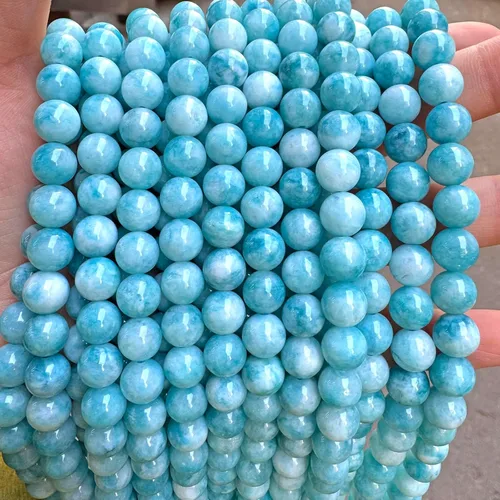 Vista 212 de 100 cuentas de piedra multicolor natural de 0.236 pulgadas (0.236 in), cuentas espaciadoras sueltas redondas para hacer pulseras, collares, aretes