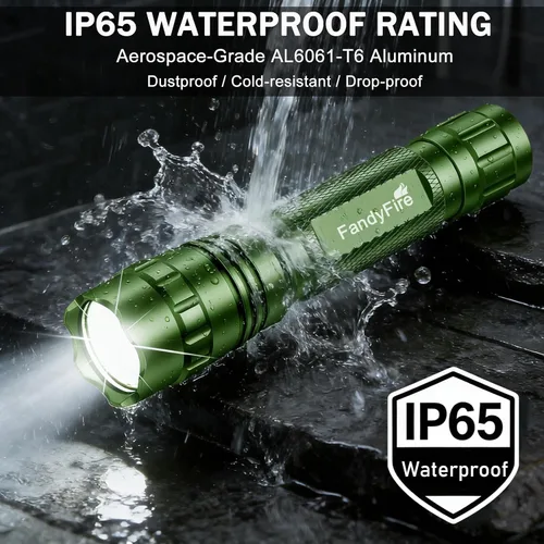 Vista 8 de Rechargeable Tactical Flashlight with Duty Belt Holster, 1000 High Lumens Police Flashlight with Holster, 3 Modes and Hidden C Port, Law Enforcement