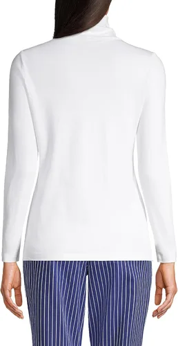 Vista 2 de Lands End Womens Supima Long Sleeve Turtleneck