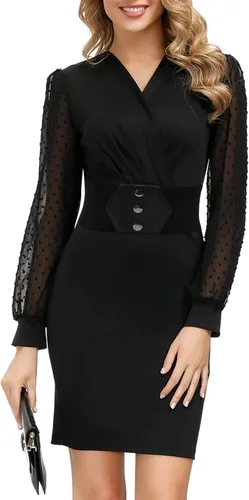Vista 2 de GRACE KARIN Cinturón de corsé con botón a presión para mujer, cinturones elásticos anchos para vestido de cintura elástica