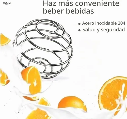 Vista 3 de Coctelera de gran tamaño de 2.1 pulgadas, 4 bolas para vasos de cóctel y batidos de proteínas, batido y aderezo de ensalada, bola agitadora de acero